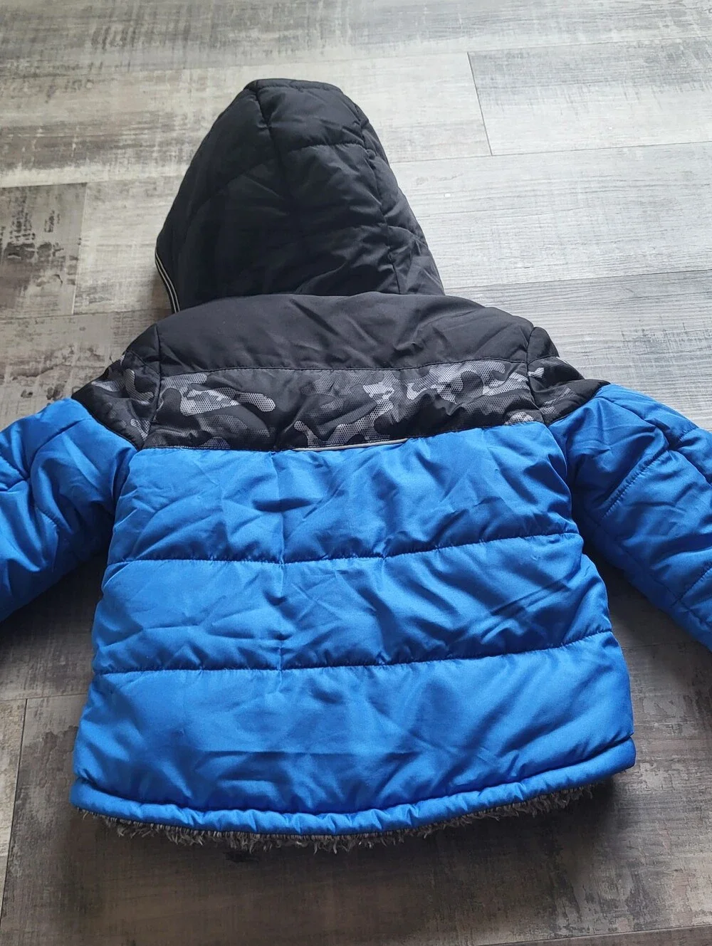 Gerry toddler boy reversible winter jacket size 3T Blue